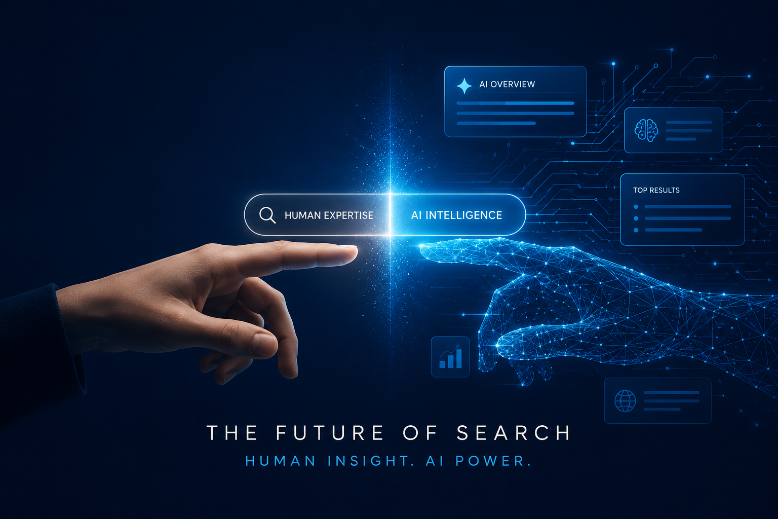 The future of web search combining human expertise signals with AI-driven discovery