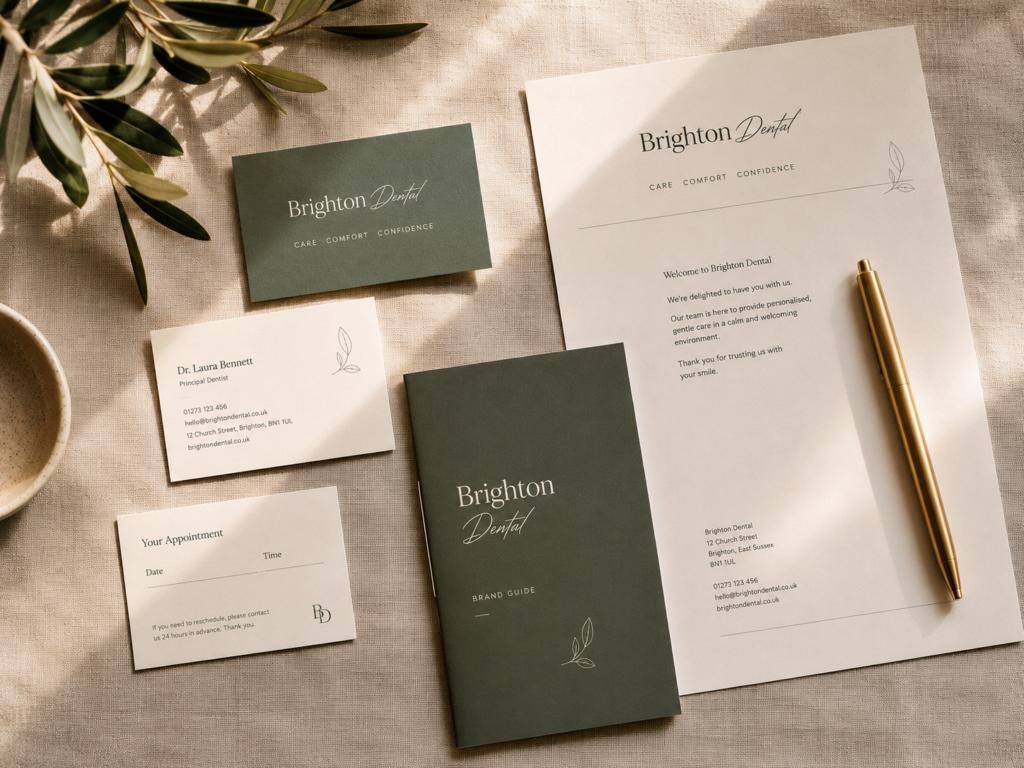 Brand Identity Flat Lay