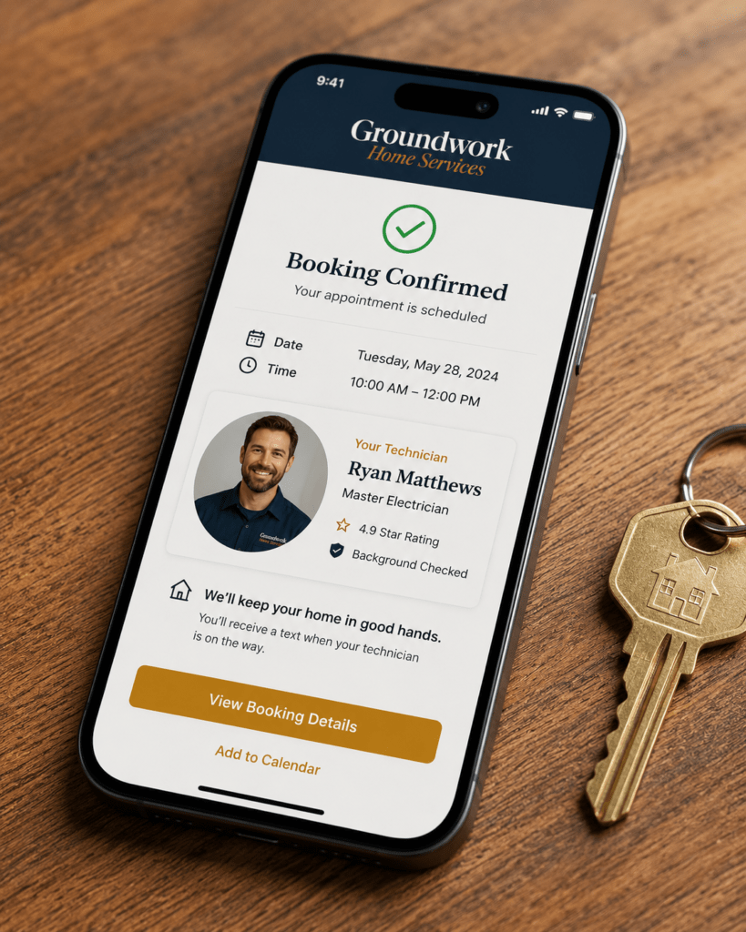 Booking Confirmation — Mobile UX